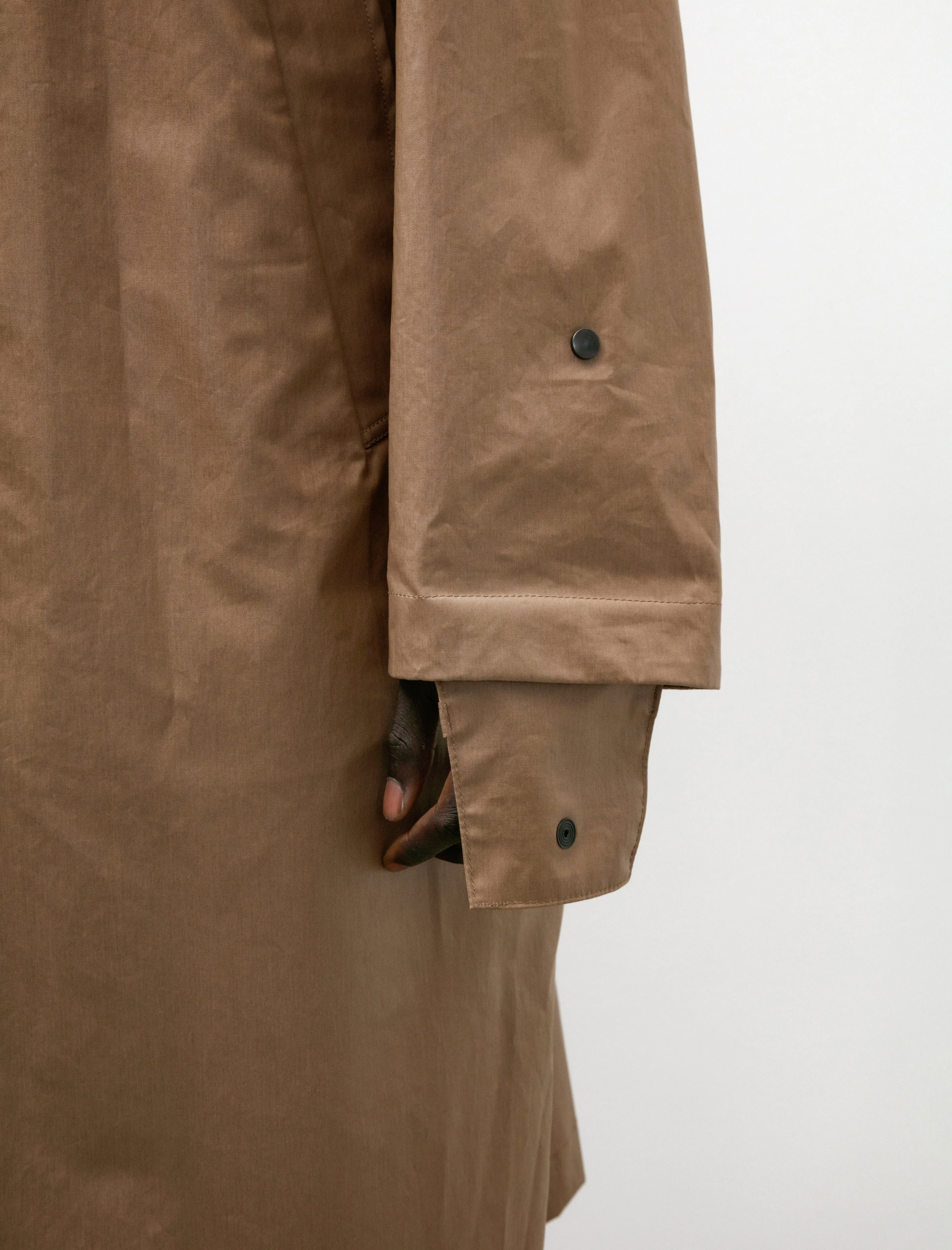 Boxy Rain Coat Havana