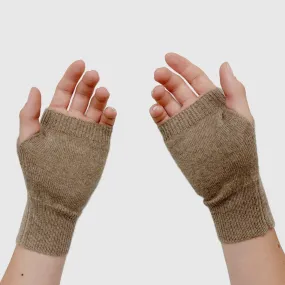 Cashmere wrist warmers | Fingerless gloves | Natural or Taupe