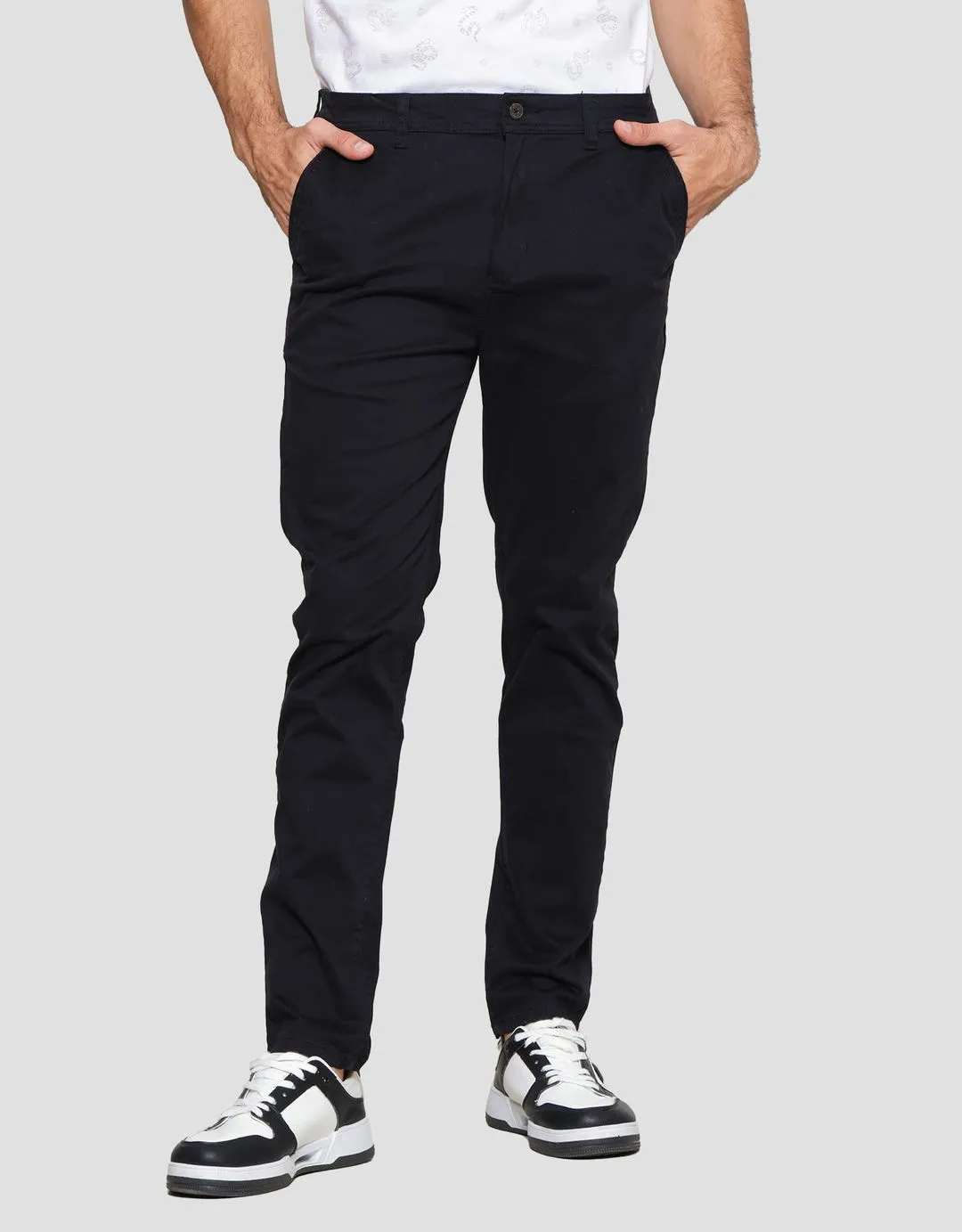 Cole Stitch Slim Fancy Celana Chinos Pria