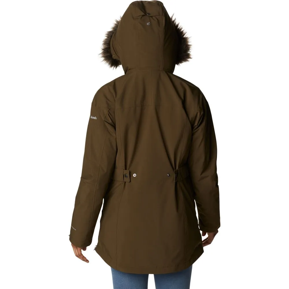 Columbia 2008051 Payton Pass Interchange Jacket for Ladies - Olive Green/Black Sherpa - S