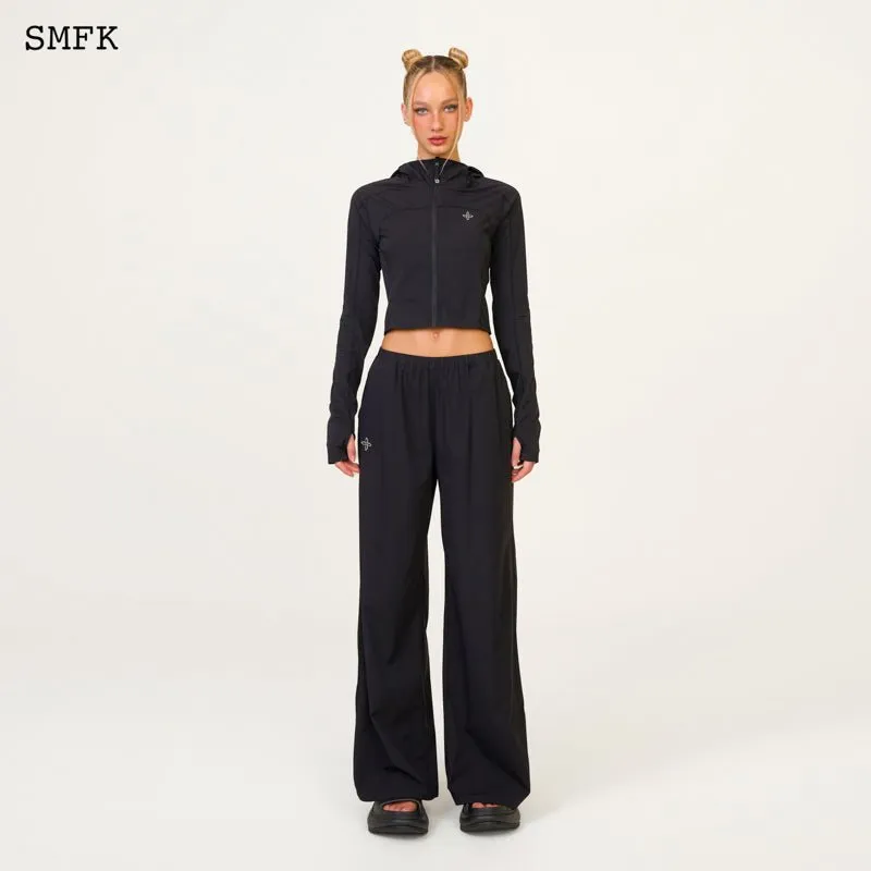 Compass Hug Sun-Proof Super Light Flared Pants Black