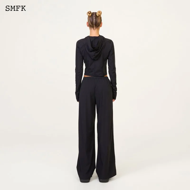 Compass Hug Sun-Proof Super Light Flared Pants Black