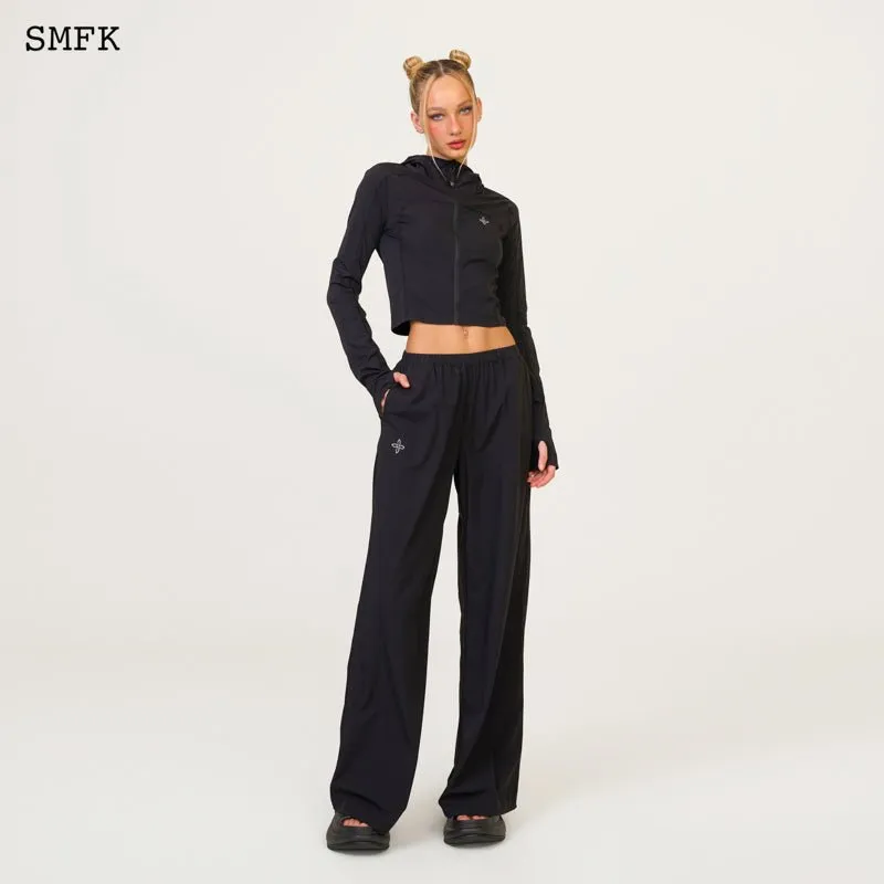 Compass Hug Sun-Proof Super Light Flared Pants Black