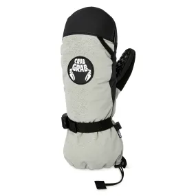 Crab Grab Cinch Mitt Snowboard Mittens - Bright Grey