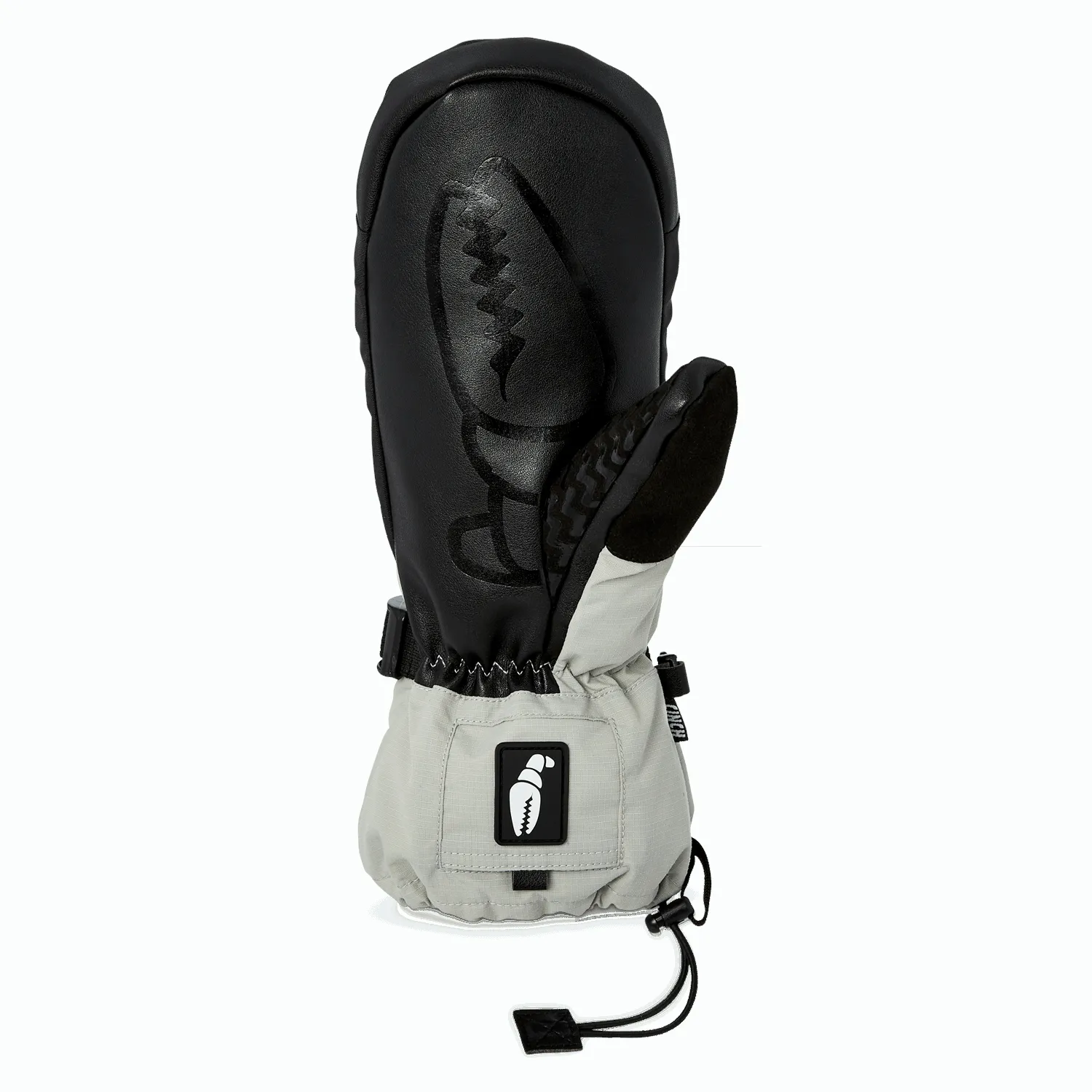 Crab Grab Cinch Mitt Snowboard Mittens - Bright Grey