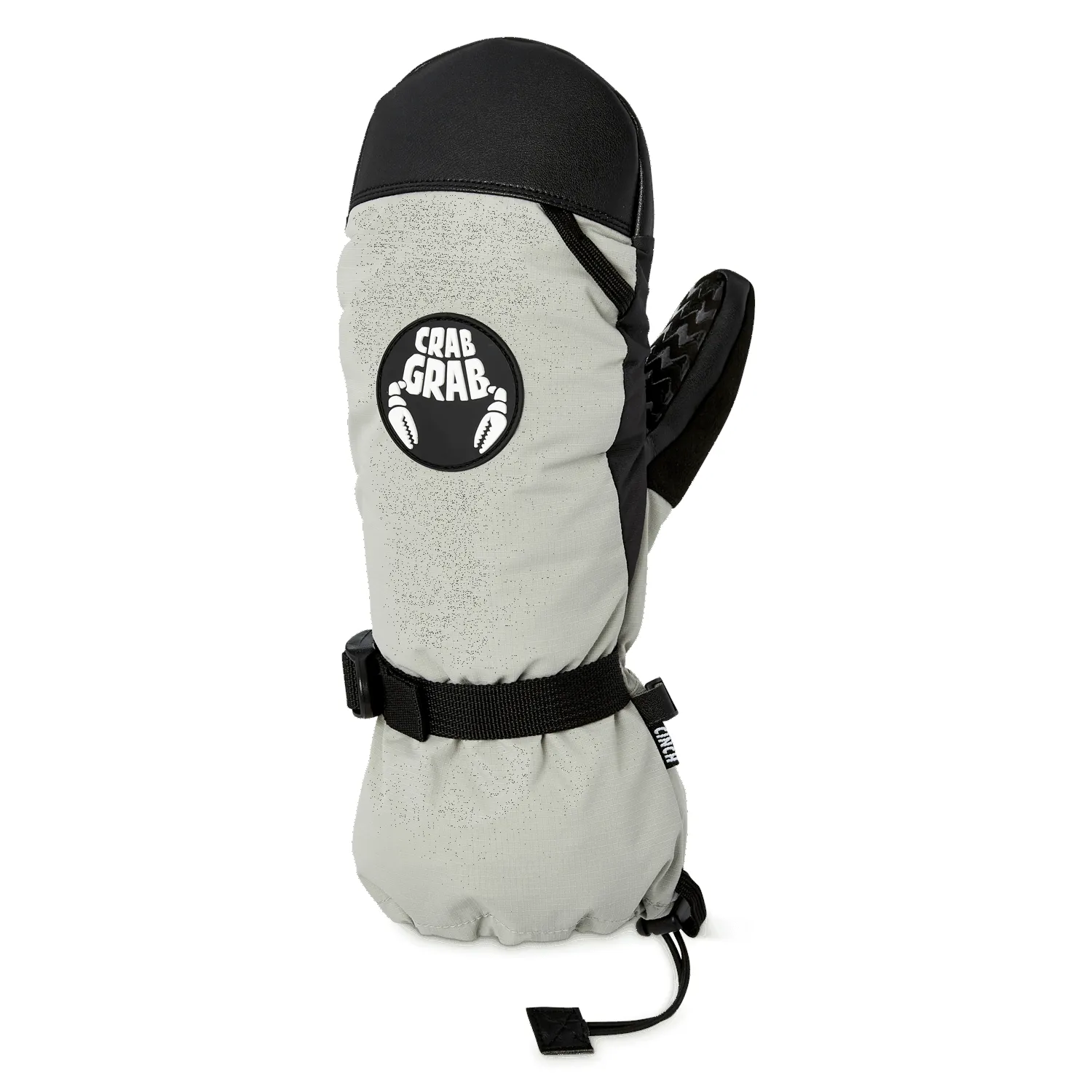 Crab Grab Cinch Mitt Snowboard Mittens - Bright Grey