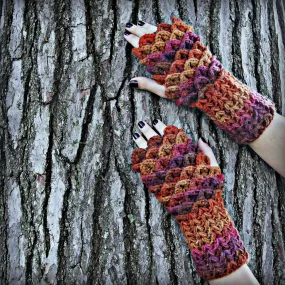 Crocodile Stitch Mini-Scale Gloves