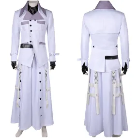 FF VII Rufus Shinra White Outfit Party Carnival Halloween Cosplay Costume