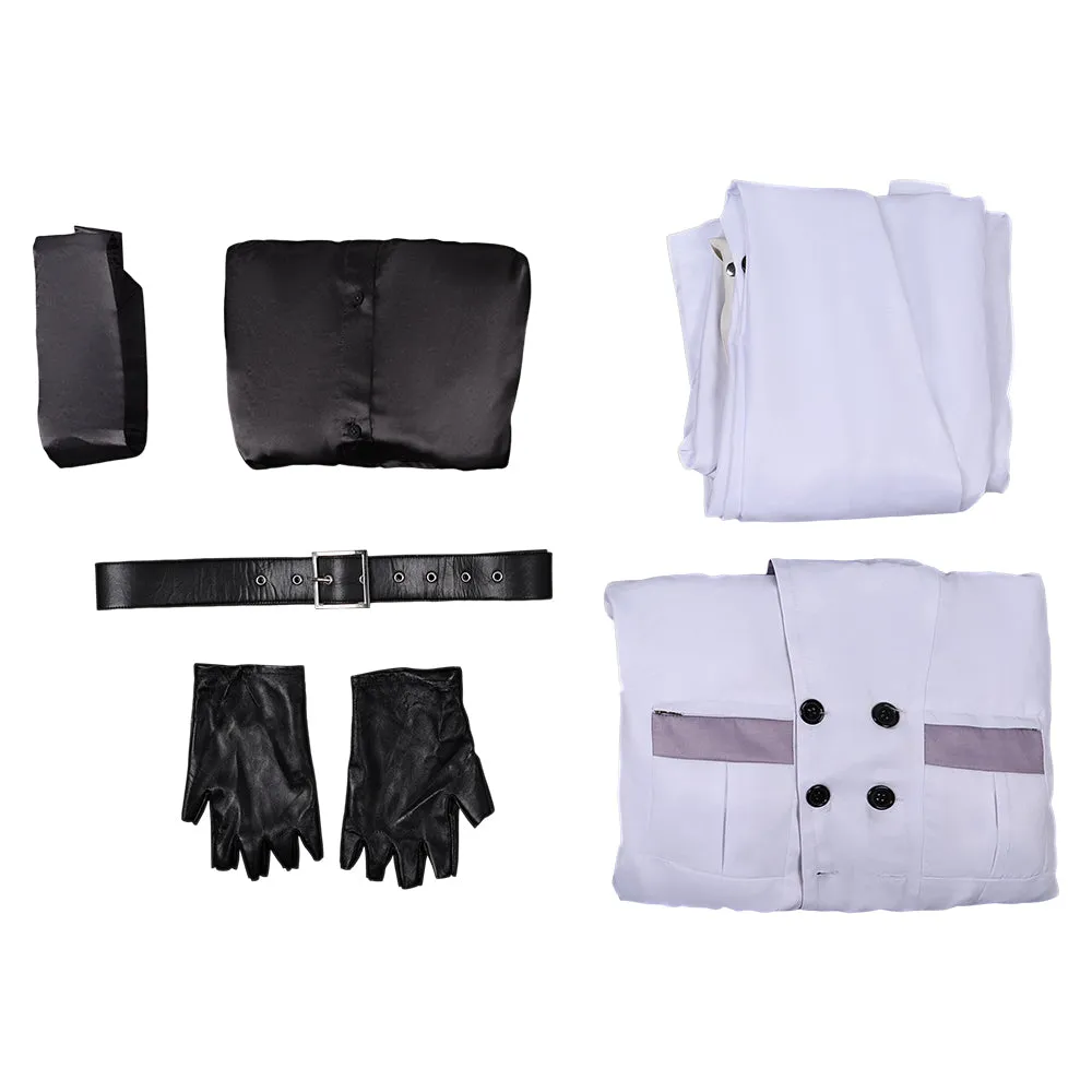 FF VII Rufus Shinra White Outfit Party Carnival Halloween Cosplay Costume