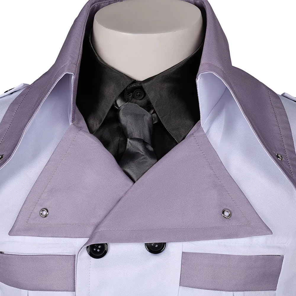 FF VII Rufus Shinra White Outfit Party Carnival Halloween Cosplay Costume