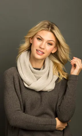 Fluffy Rib Infinity Scarf