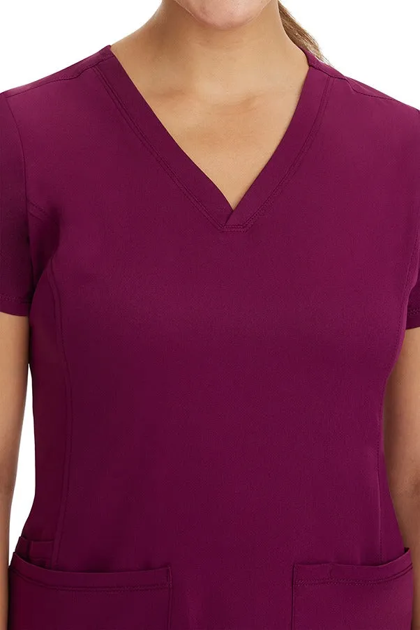 HH Works Women's Scrub Set Monica Top & Tall Rebecca Pant | Wine
