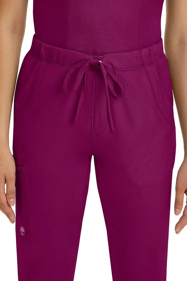HH Works Women's Scrub Set Monica Top & Tall Rebecca Pant | Wine
