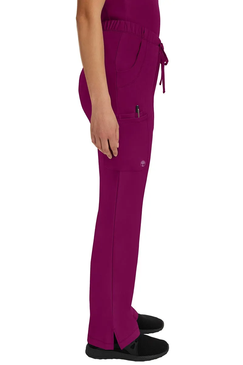 HH Works Women's Scrub Set Monica Top & Tall Rebecca Pant | Wine