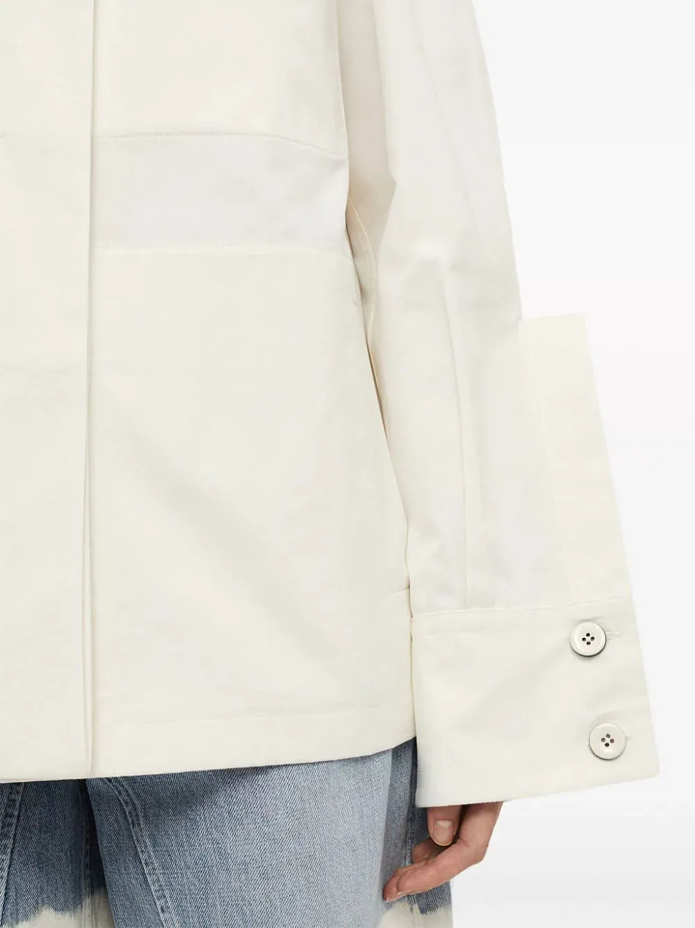 Jacket 41 Cotton And Silk Poplin Jacket