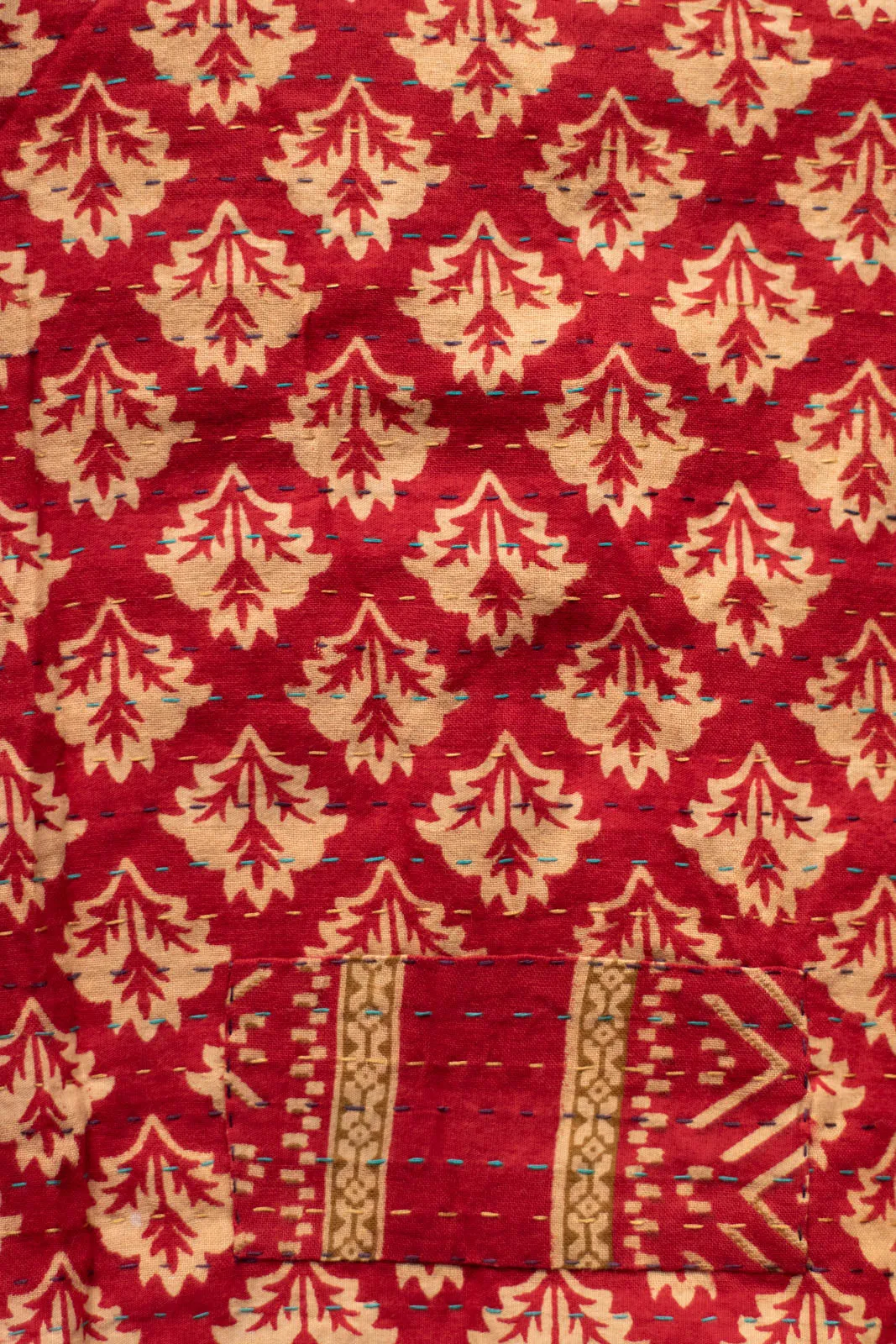 Kantha Christmas Tree Skirt No. 6