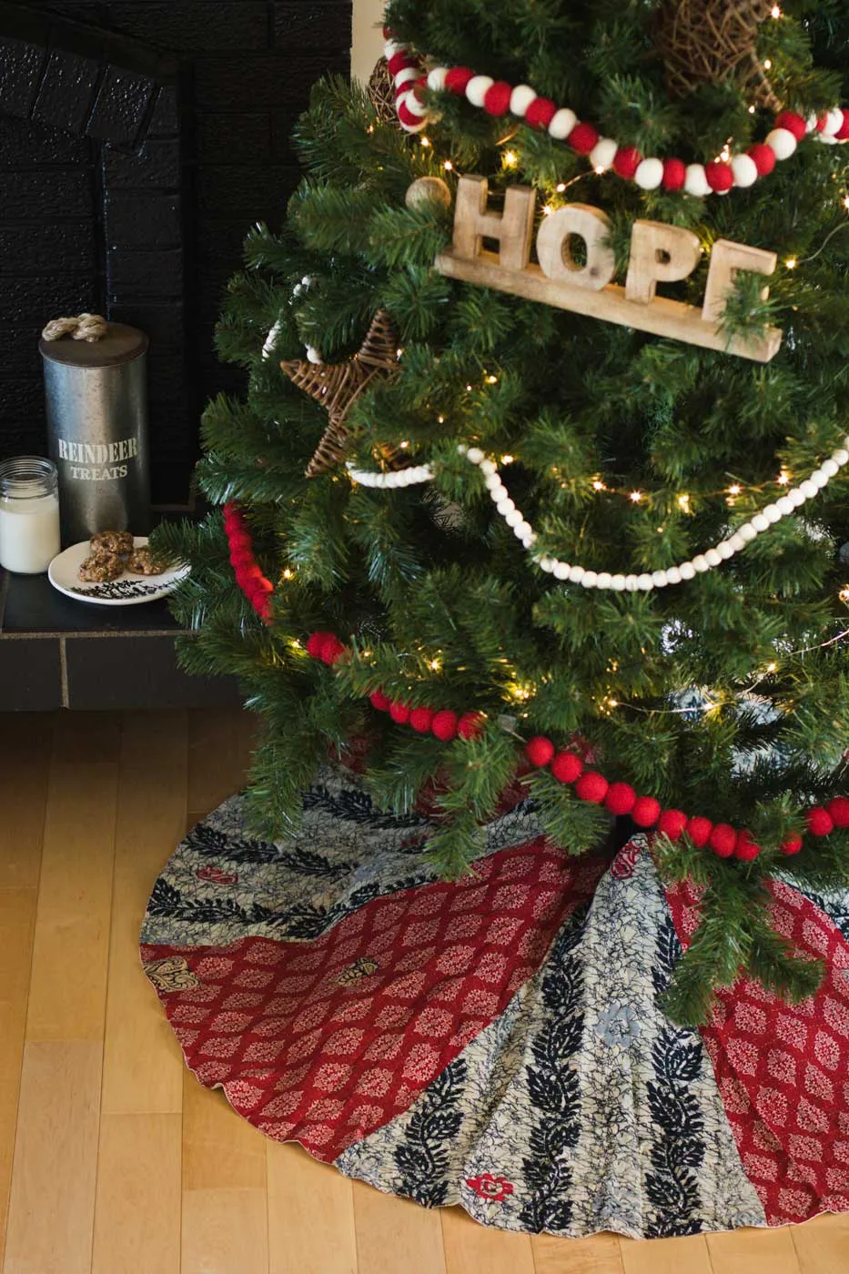 Kantha Christmas Tree Skirt No. 6