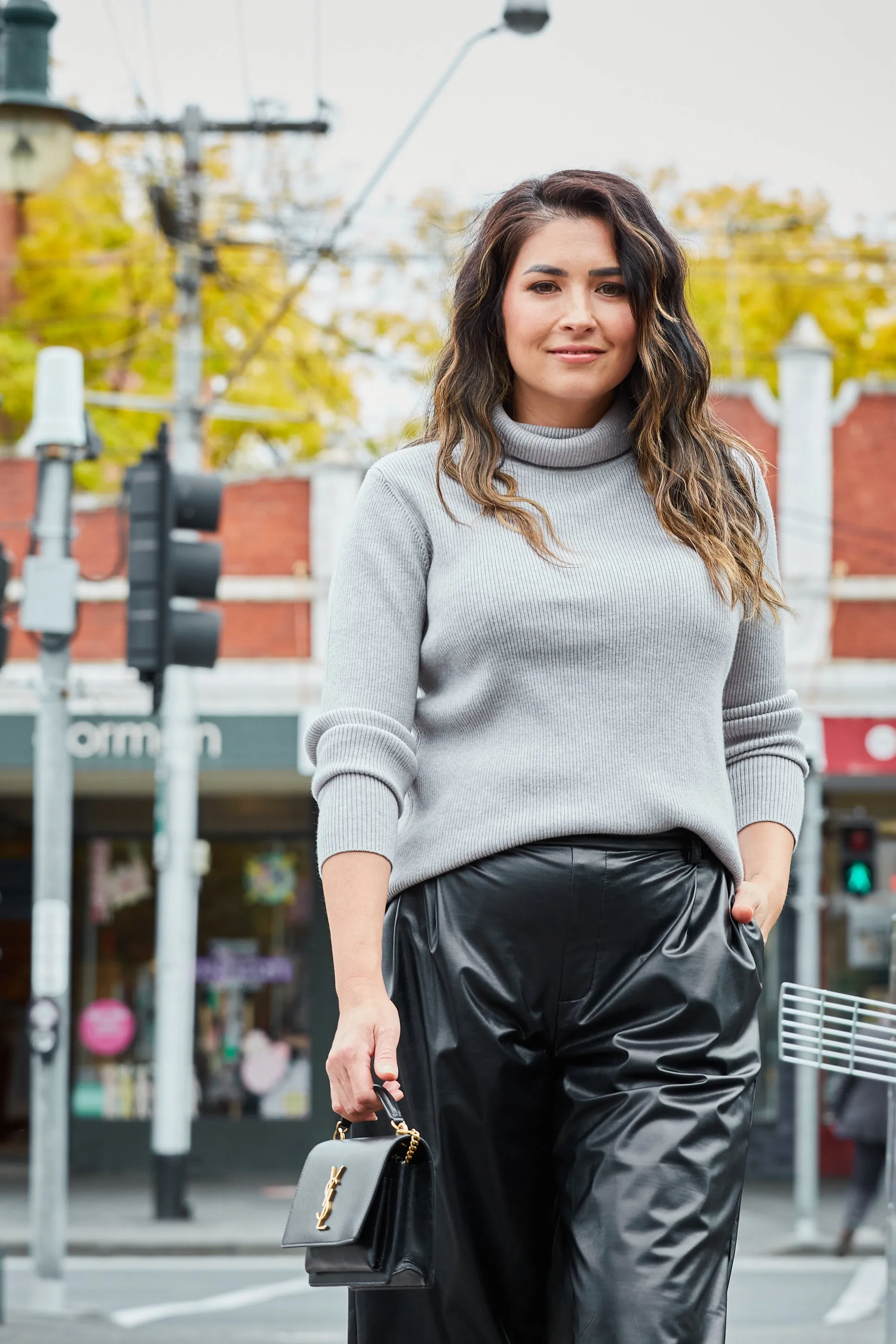 Lia Knit Skivvy- Grey