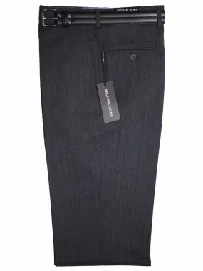 Michael Kors 1457 100% Tropical Worsted Wool Boy's Pant - Solid Gabardine -  Medium Gray