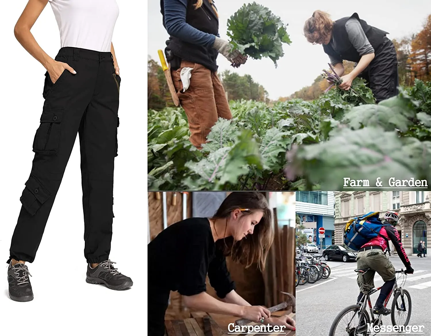Military Combat Workwear Capri Pants with 8 Pockets