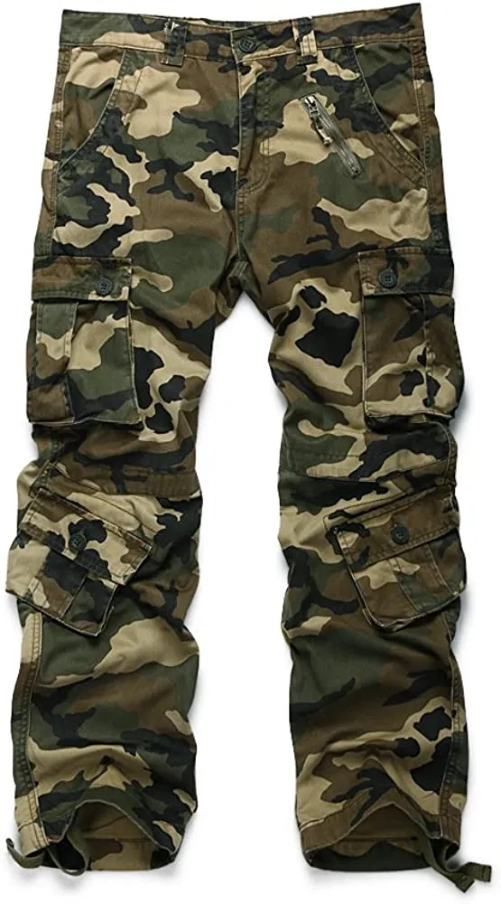 Military Combat Workwear Capri Pants with 8 Pockets