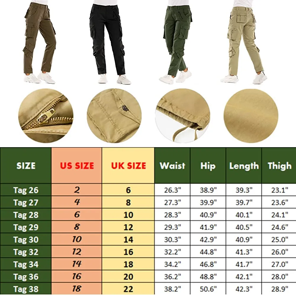 Military Combat Workwear Capri Pants with 8 Pockets