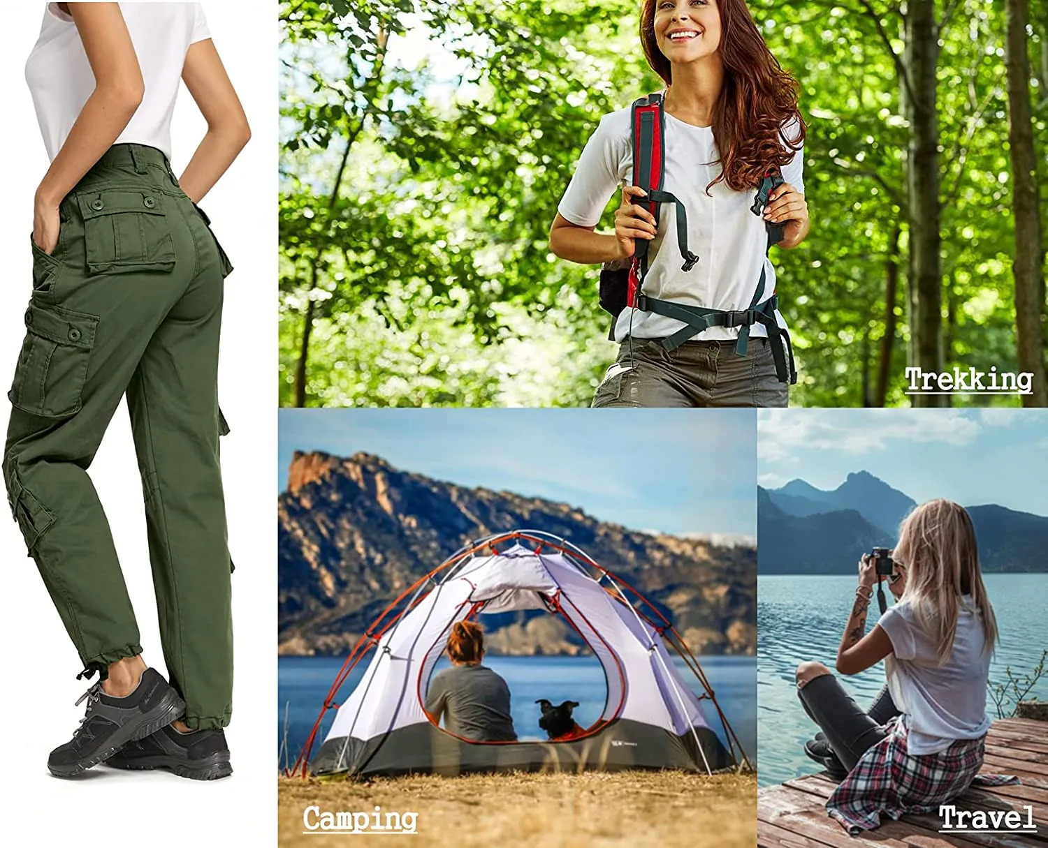 Military Combat Workwear Capri Pants with 8 Pockets