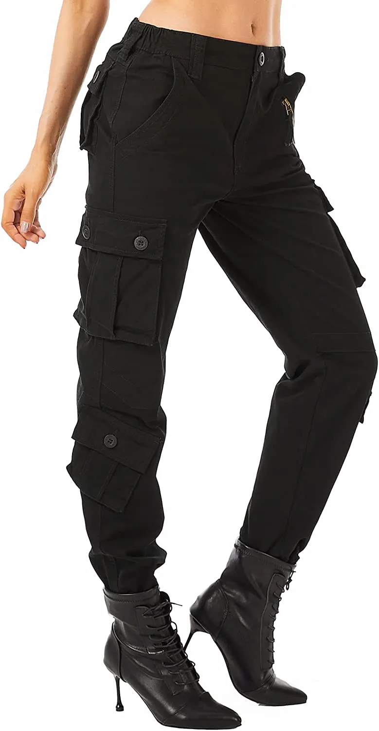 Military Combat Workwear Capri Pants with 8 Pockets