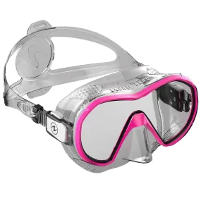 Open Box Aqua Lung Plazma Frameless Panoramic Diving Mask - Clear/Pink