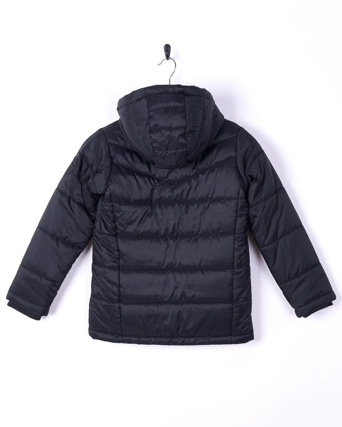 Perlas - Kids Fur Lined Recycled Padded Jacket - Black