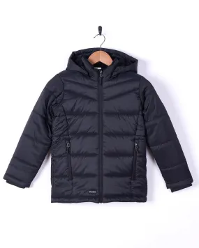 Perlas - Kids Fur Lined Recycled Padded Jacket - Black