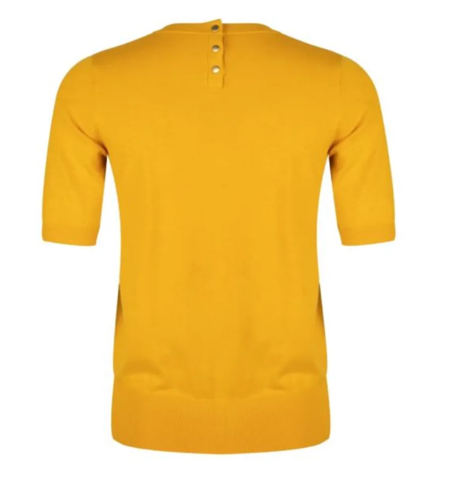 Short Sleeve Sweater - Yellow