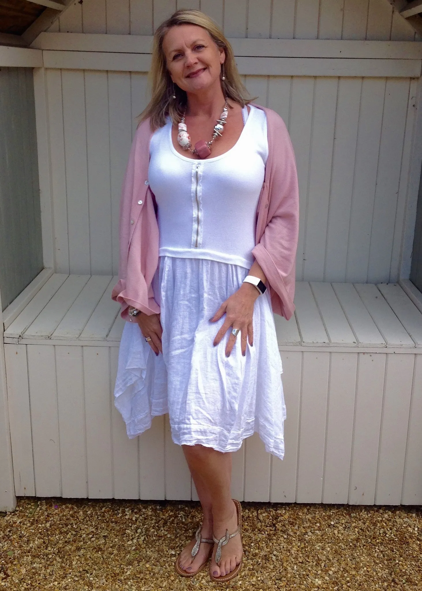 Sicily Five Way Poncho in Pink