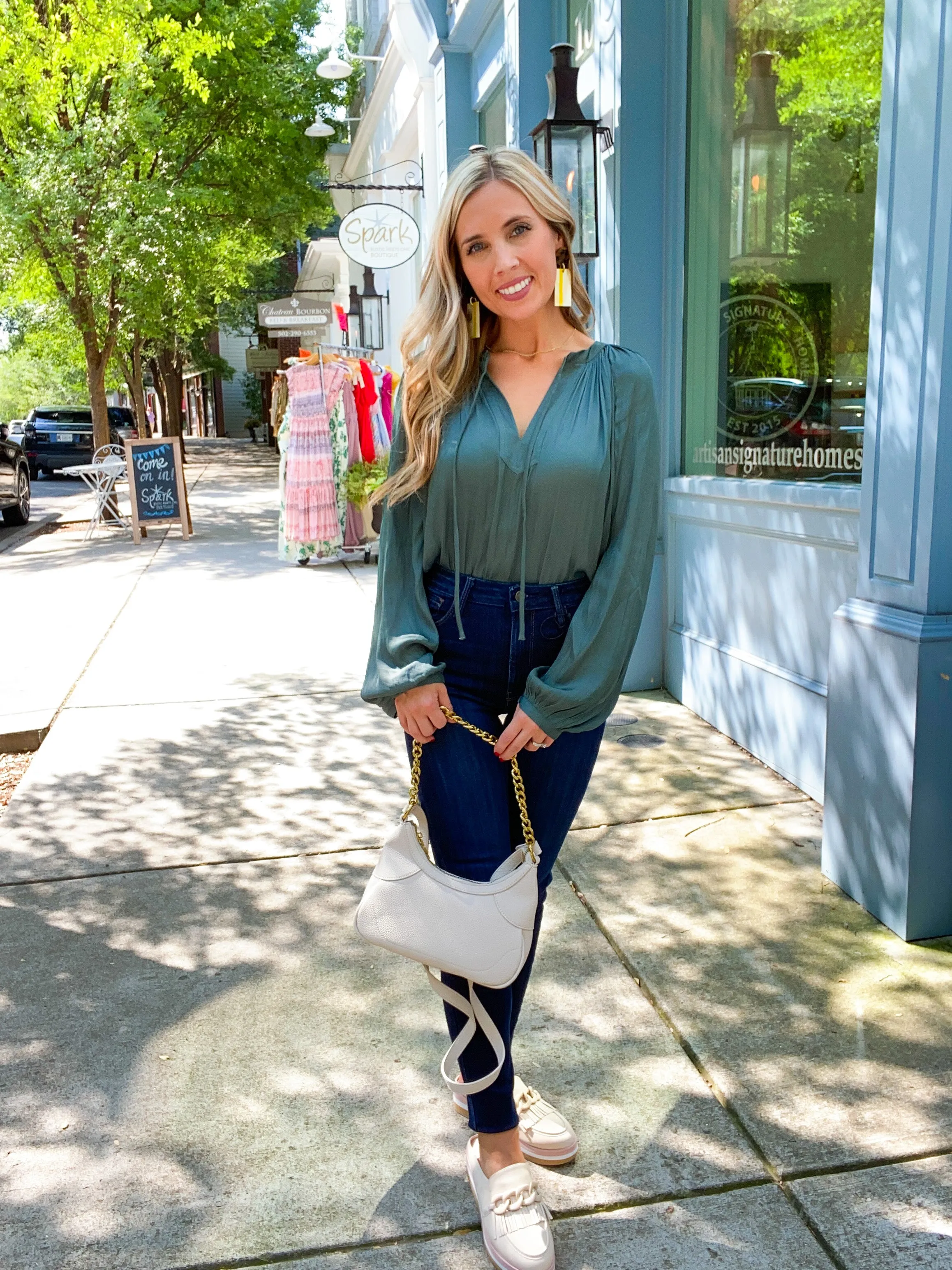 Slip Neck Long Sleeve Shirt