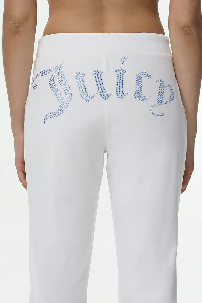 Technicolor Big Bling Velour Track Pants