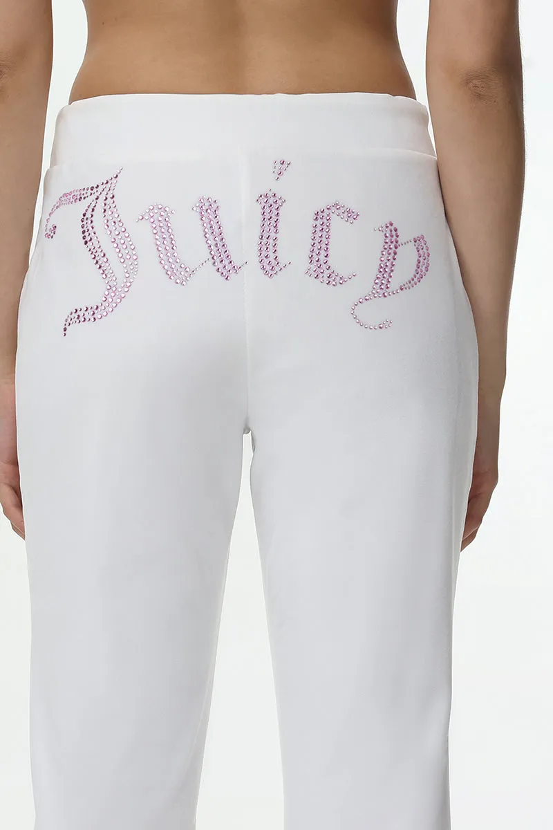Technicolor Big Bling Velour Track Pants