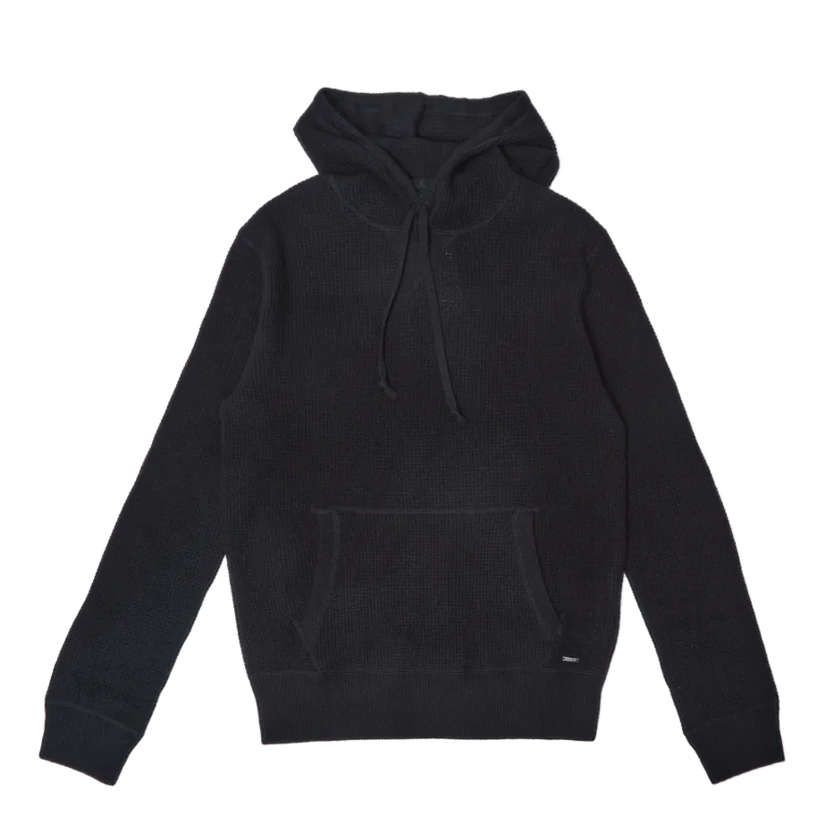 Washable Cashmere Hooded Sweater Black