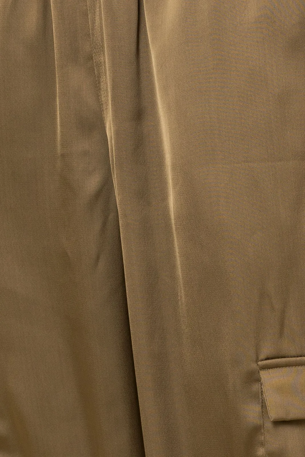 We've Been Waiting Satin Joggers - Olive