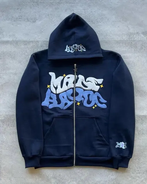 Wiaofellas New High Street Letter Print Hoodie Men Fashion Hoodie Streetwear Y2k Pop Couple Sweatshirt Demon Slayer Hoodie harajuku